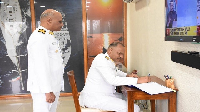 Odisha: NP Pradeep Takes Over Command Of INS Chilika