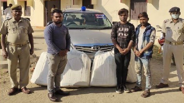 Ganja Seized From Vehicle With Odisha Police Escort Sticker, Beacon; 3 Arrested