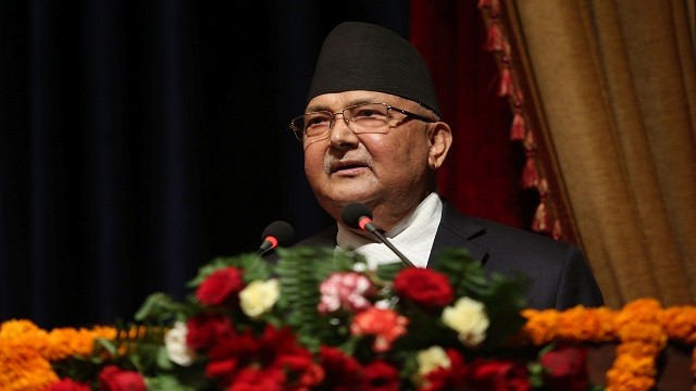 nepal prime minister k p sharma oli