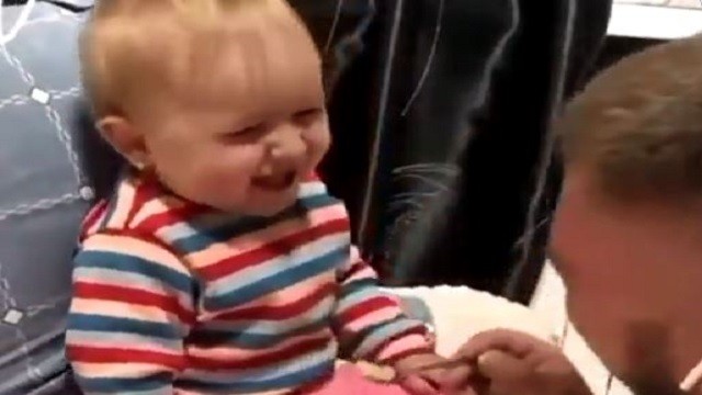 Toddler Giggles With Dad In This Adorable Video; Watch