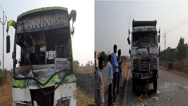 Bus-Truck collision in Jajpur