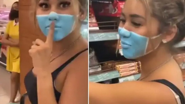 painting mask on face