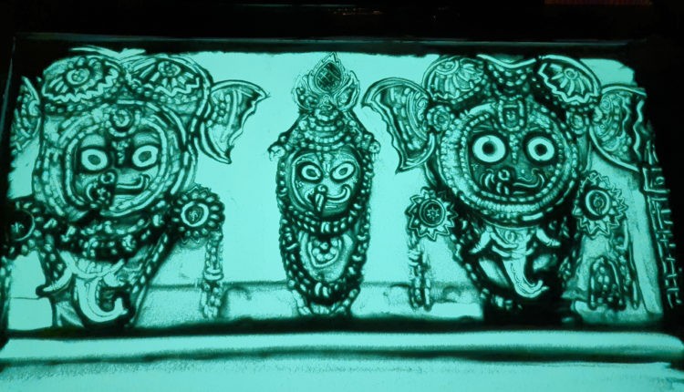 Sand Animation film on Puri Lord Jagannath’s Snana Yatra