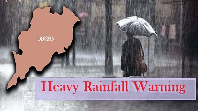 Red warning for heavy rainfall issued in Odisha