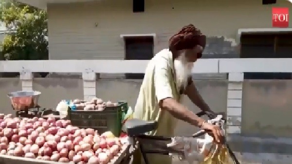 100 year old punjab harbans singh sells onion potato