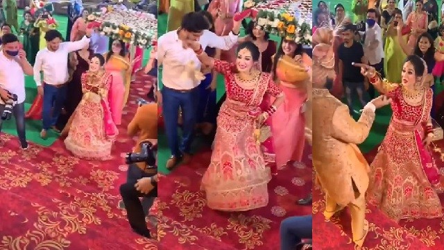 bride and groom dance video