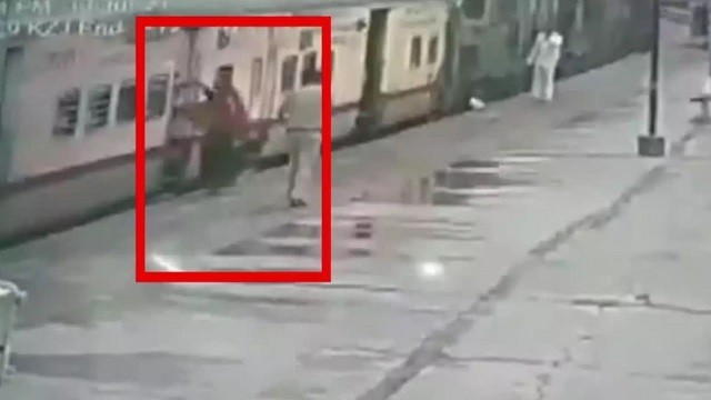 Woman escapes death by train in Telengana