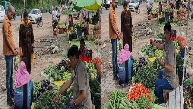 up ias officer selling vegetables