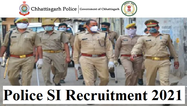 Police si recruitment 2021