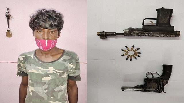 Man arrested with guns in Bhubaneswar