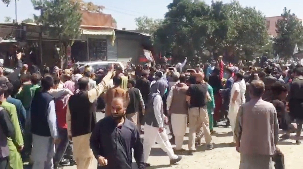 kabul pakistan protest