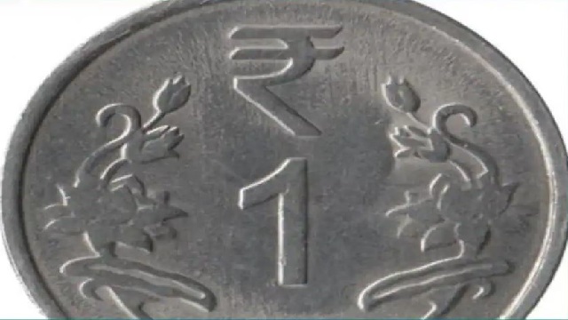 one rupee coin