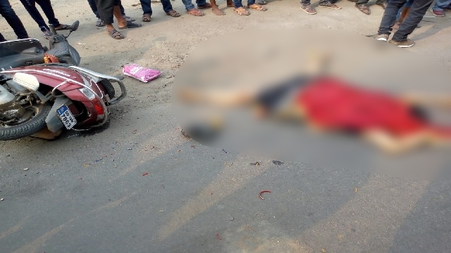 Woman killed in road mishap in Angul