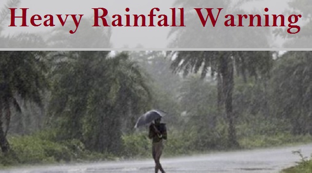 heavy rainfall warning in odisha