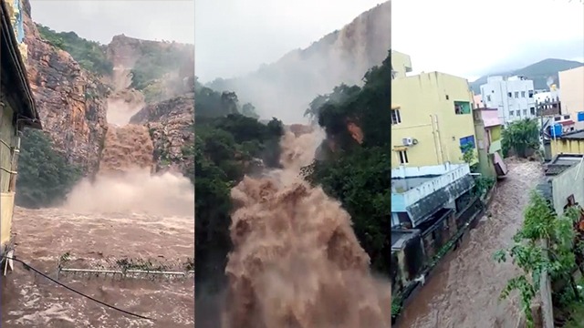 Heavy downpour in Andhra Pradesh