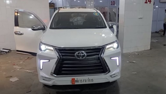 Toyota Fortuner modified into Lexus