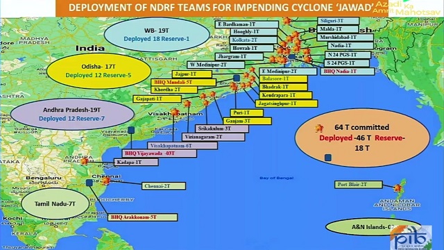 NDRF deployment for Cyclone Jawad