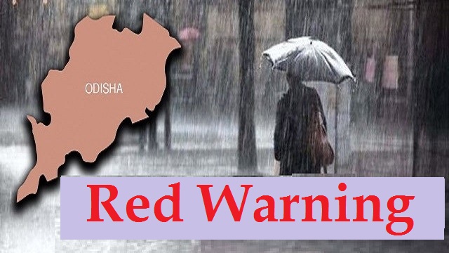 Red Warning for heavy to very heavy rainfall