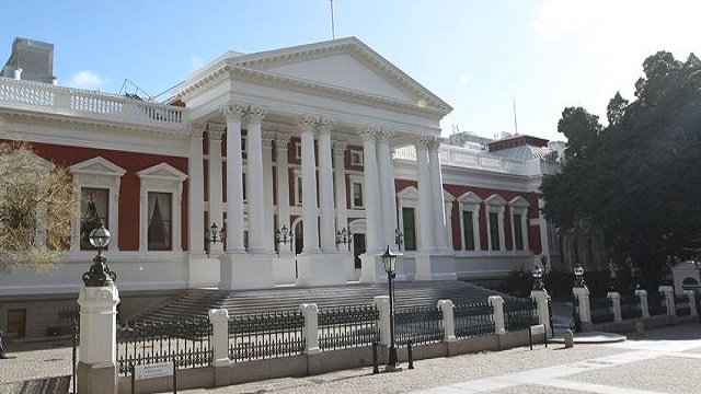 Fire in south african parliament
