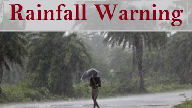 Rain warning in odisha