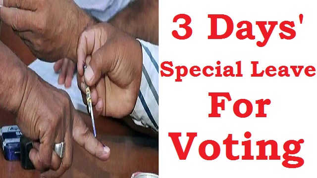 Special Causal Leave for voting