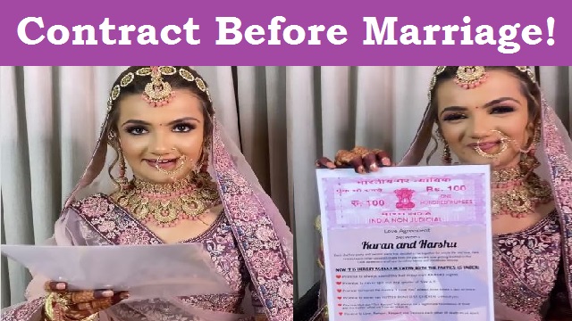 Viral Wedding Contract For Groom