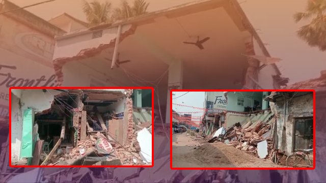 2 storey building collapses Balasore