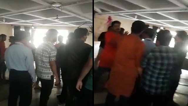 Fight broke out between two student groups.