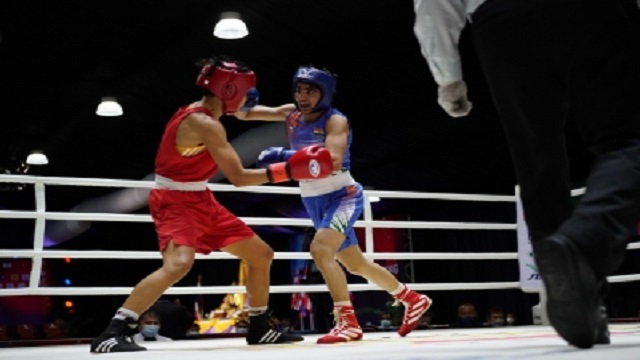 Indian boxer Minakshi