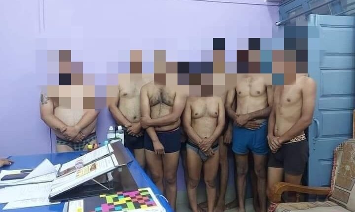 stripping of detainees at MP police station