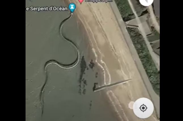 I found snake 🐍Skeleton in Google Map 😯😯😯😯. 