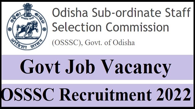 OSSSC recruitment 2022