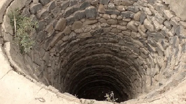 minor girl falls into well