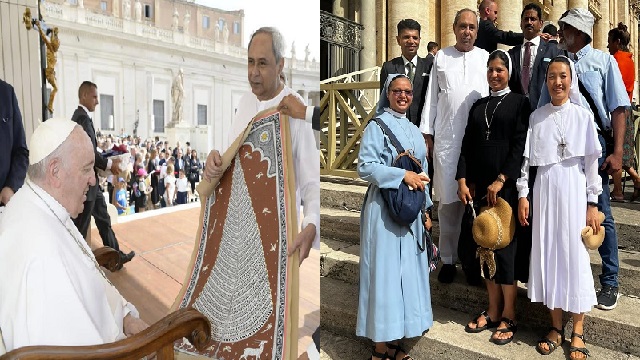 Naveen Patnaik meets Pope Francis
