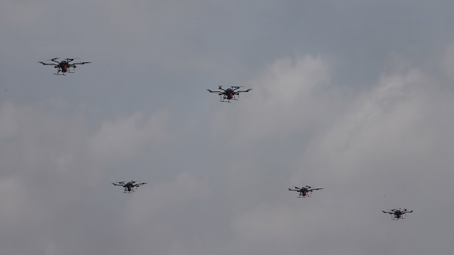 American drones strike Kabul