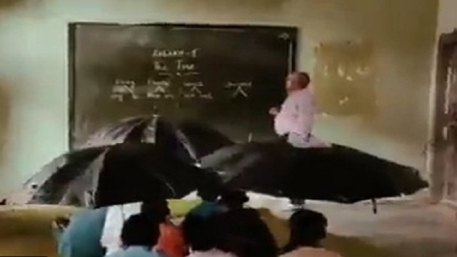 Madhya Pradesh Children study umbrellas class