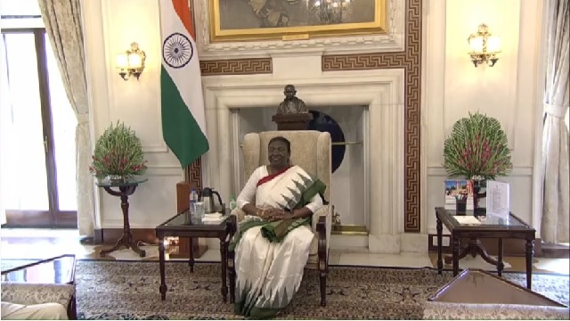 droupadi murmu takes charge as president of india