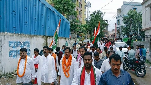 Odisha Congress marched 75 Kms to commemorate India’s 75 years of Independence