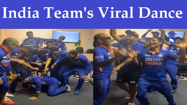 dhawan and indian team dance performance