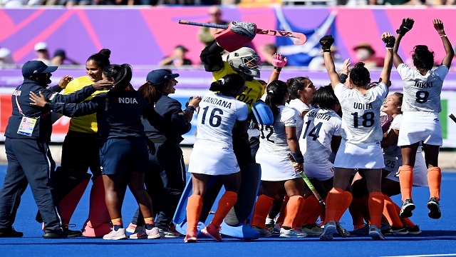 Indian women's hockey team win bronze in CWG 2022