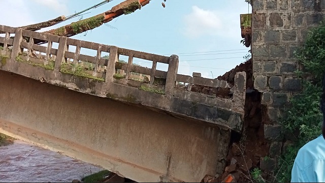 Odisha: Bridge collapses near Bangalaguda in Koraput district