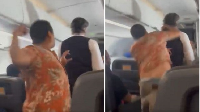 passenger punches flight attendant