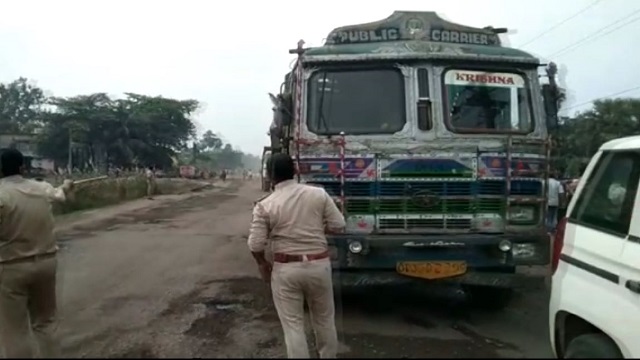 Odisha: Wife killed, her husband & son critical as truck hits bike in Dhenkanal