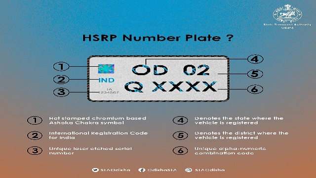 high security number plates odisha