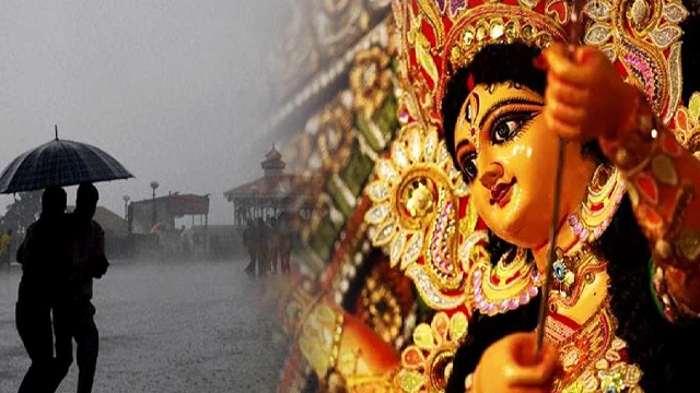 rain during durga puja in odisha