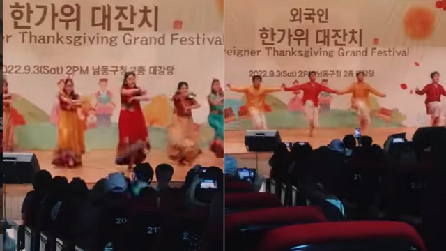 south korean dance on indian song