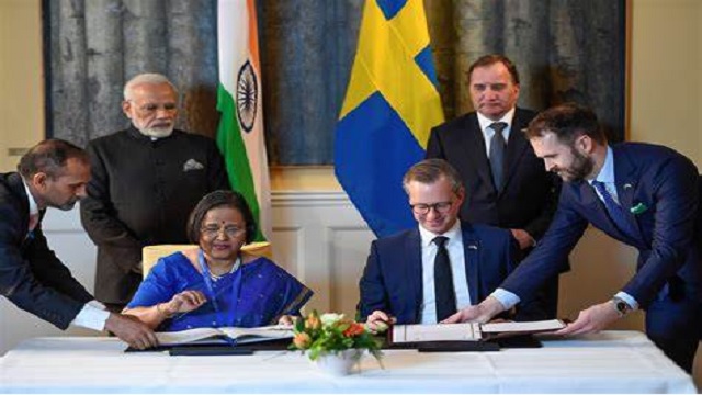 India Sweden join hands