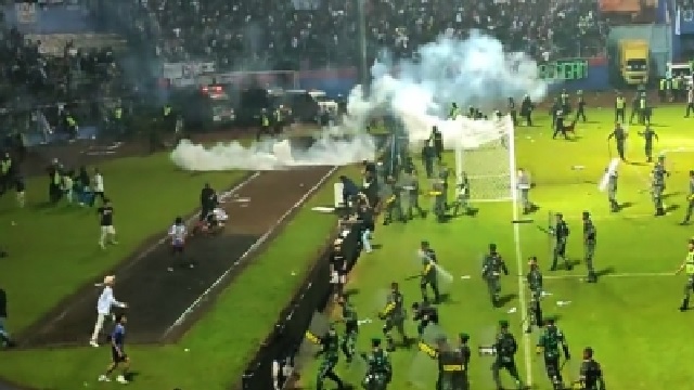 football stampede Indonesia