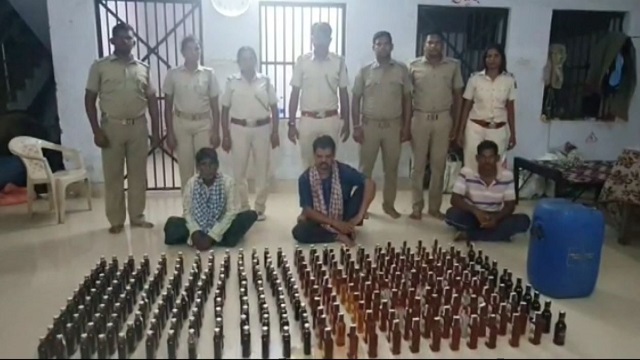 Huge cache of fake foreign liquors seized in Dhenkanal, 3 held