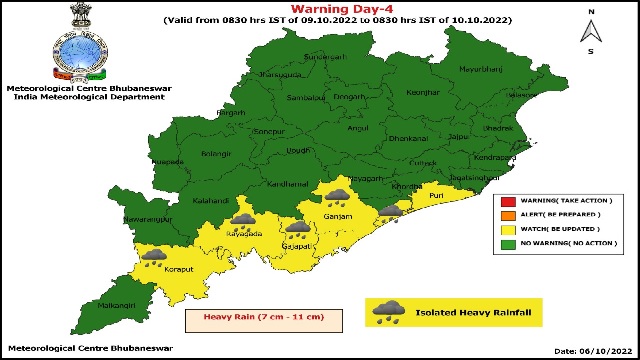 Odisha: Whirlwind forms over Bay of Bengal, yellow warning issued for 10 districts